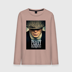 Лонгслив хлопковый мужской Peaky Blinders, цвет: пыльно-розовый