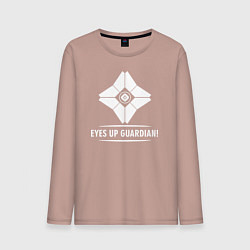 Лонгслив хлопковый мужской Eyes Up Guardian, цвет: пыльно-розовый
