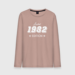 Лонгслив хлопковый мужской Limited Edition 1982, цвет: пыльно-розовый