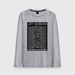 Лонгслив хлопковый мужской Joy Division: Unknown Pleasures, цвет: меланж