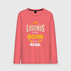 Мужской лонгслив Legends are born in april