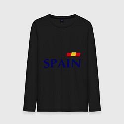 Лонгслив хлопковый мужской Сборная Испании: 9 номер цвета черный — фото 1