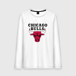 Лонгслив хлопковый мужской Chicago Bulls, цвет: белый