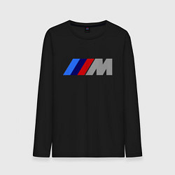 Лонгслив хлопковый мужской BMW M, цвет: черный
