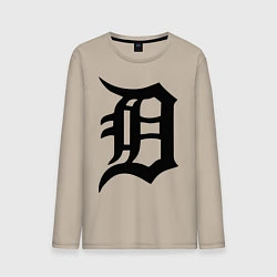 Лонгслив хлопковый мужской Detroit Tigers, цвет: миндальный