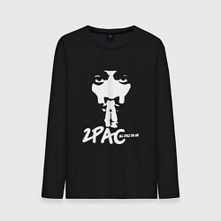 Лонгслив хлопковый мужской 2Pac: All Eyez On Me, цвет: черный