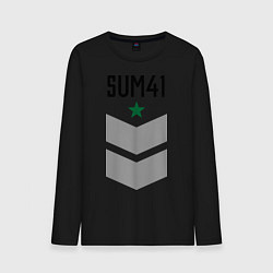 Лонгслив хлопковый мужской Sum-41: Star цвета черный — фото 1