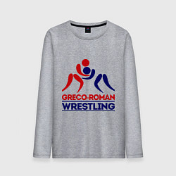 Лонгслив хлопковый мужской Greco-roman wrestling, цвет: меланж