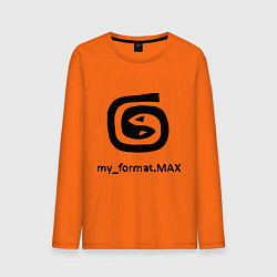 Лонгслив хлопковый мужской 3D Max цвета оранжевый — фото 1