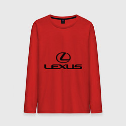 Лонгслив хлопковый мужской Lexus logo, цвет: красный