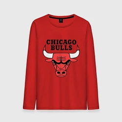 Лонгслив хлопковый мужской Chicago Bulls, цвет: красный