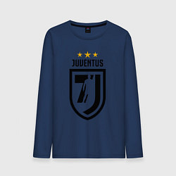 Лонгслив хлопковый мужской Juventus 7J, цвет: тёмно-синий