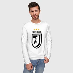 Лонгслив хлопковый мужской Juventus 7J, цвет: белый — фото 2