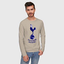 Лонгслив хлопковый мужской Tottenham FC, цвет: миндальный — фото 2