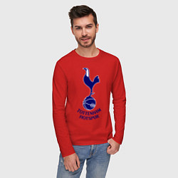 Лонгслив хлопковый мужской Tottenham FC, цвет: красный — фото 2