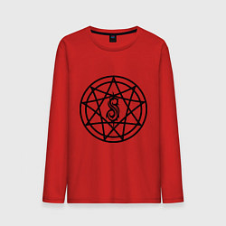 Лонгслив хлопковый мужской Slipknot Pentagram, цвет: красный