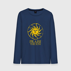 Лонгслив хлопковый мужской Praise The Sun, цвет: тёмно-синий