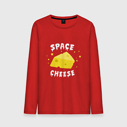 Лонгслив хлопковый мужской Space Cheese, цвет: красный