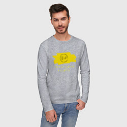 Лонгслив хлопковый мужской 21 Top: Yellow Trench, цвет: меланж — фото 2