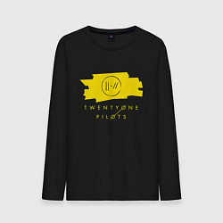 Лонгслив хлопковый мужской 21 Top: Yellow Trench, цвет: черный