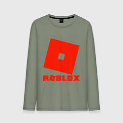 Лонгслив хлопковый мужской Roblox Logo, цвет: авокадо