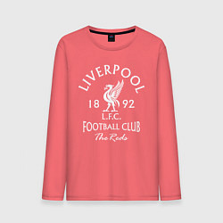 Лонгслив хлопковый мужской Liverpool: Football Club, цвет: коралловый