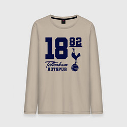 Лонгслив хлопковый мужской FC Tottenham 1882, цвет: миндальный