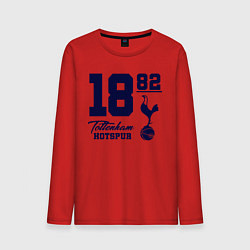 Лонгслив хлопковый мужской FC Tottenham 1882, цвет: красный