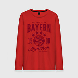 Лонгслив хлопковый мужской Bayern Munchen 1900, цвет: красный