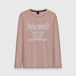 Лонгслив хлопковый мужской Behemoth: The Satanist, цвет: пыльно-розовый