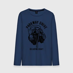 Лонгслив хлопковый мужской Parkway Drive: Deadweight, цвет: тёмно-синий