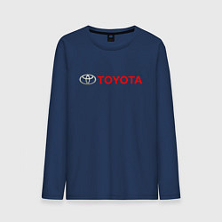 Лонгслив хлопковый мужской TOYOTA, цвет: тёмно-синий