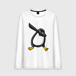 Лонгслив хлопковый мужской DAB Pinguin, цвет: белый