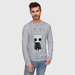 Лонгслив хлопковый мужской Hollow Knight, цвет: меланж — фото 2