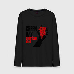 Лонгслив хлопковый мужской Green Day: American idiot, цвет: черный