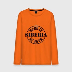 Лонгслив хлопковый мужской Made in Siberia цвета оранжевый — фото 1