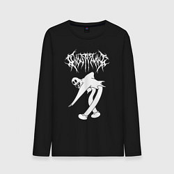 Лонгслив хлопковый мужской GHOSTEMANE, цвет: черный