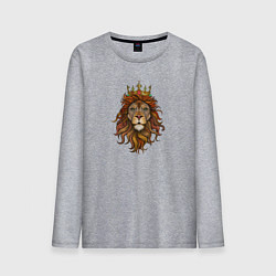 Лонгслив хлопковый мужской Король Лев, цвет: меланж