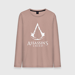 Лонгслив хлопковый мужской Assassin’s Creed, цвет: пыльно-розовый