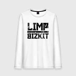 Лонгслив хлопковый мужской LIMP BIZKIT, цвет: белый