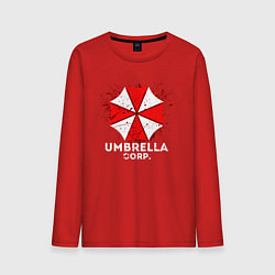 Лонгслив хлопковый мужской UMBRELLA CORP, цвет: красный