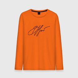 Лонгслив хлопковый мужской ВЦой Автограф, цвет: оранжевый