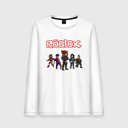 Лонгслив хлопковый мужской ROBLOX, цвет: белый