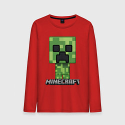 Лонгслив хлопковый мужской MINECRAFT, цвет: красный