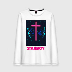 Лонгслив хлопковый мужской STARBOY, цвет: белый