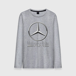 Лонгслив хлопковый мужской MERCEDES-BENZ AMG, цвет: меланж