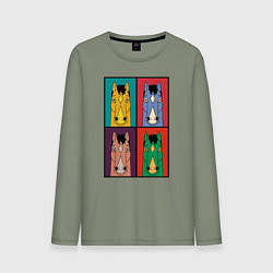 Лонгслив хлопковый мужской BoJack Horseman, цвет: авокадо