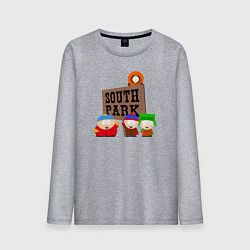 Лонгслив хлопковый мужской South Park, цвет: меланж