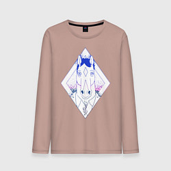 Лонгслив хлопковый мужской BoJack Horseman, цвет: пыльно-розовый