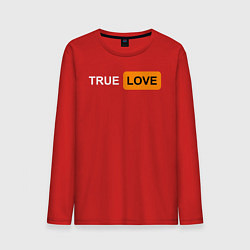 Лонгслив хлопковый мужской True Love, цвет: красный